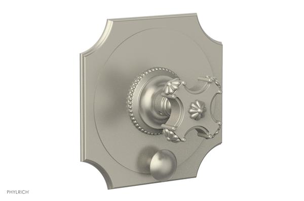 Phylrich - Marvelle Pressure Balance Shower Plate with Diverter and Handle Trim - Cross Handle
