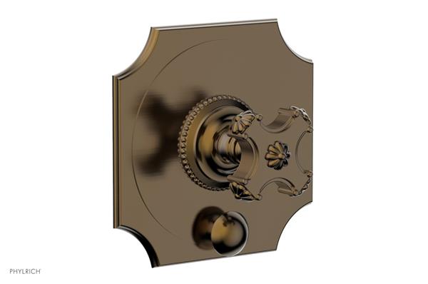 Phylrich - Marvelle Pressure Balance Shower Plate with Diverter and Handle Trim - Cross Handle