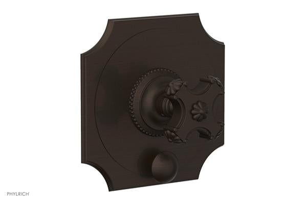 Phylrich - Marvelle Pressure Balance Shower Plate with Diverter and Handle Trim - Cross Handle