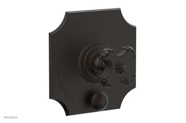 Phylrich - Marvelle Pressure Balance Shower Plate with Diverter and Handle Trim - Cross Handle
