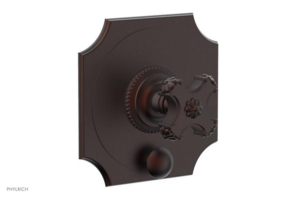 Phylrich - Marvelle Pressure Balance Shower Plate with Diverter and Handle Trim - Cross Handle