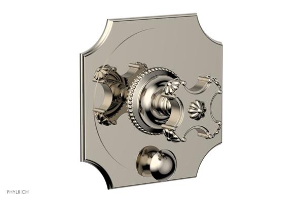 Phylrich - Marvelle Pressure Balance Shower Plate with Diverter and Handle Trim - Cross Handle