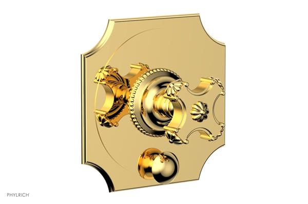 Phylrich - Marvelle Pressure Balance Shower Plate with Diverter and Handle Trim - Cross Handle