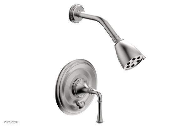 Phylrich - Beaded Pressure Balance Shower and Diverter Set (Less Spout), Lever Handle