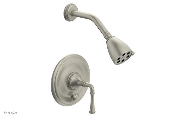 Phylrich - Beaded Pressure Balance Shower and Diverter Set (Less Spout), Lever Handle