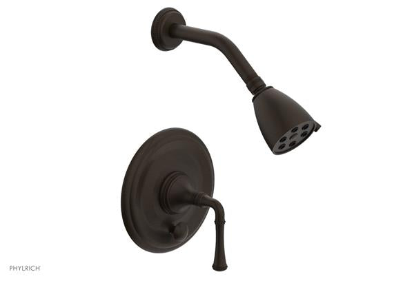 Phylrich - Beaded Pressure Balance Shower and Diverter Set (Less Spout), Lever Handle