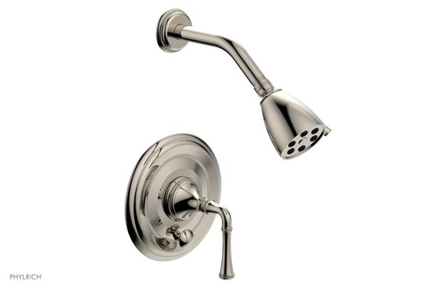 Phylrich - Beaded Pressure Balance Shower and Diverter Set (Less Spout), Lever Handle