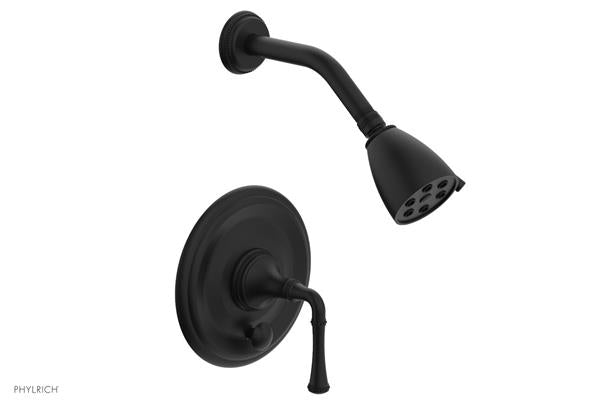 Phylrich - Beaded Pressure Balance Shower and Diverter Set (Less Spout), Lever Handle