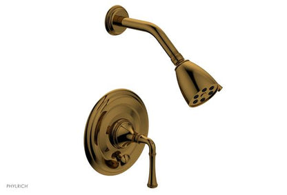 Phylrich - Beaded Pressure Balance Shower and Diverter Set (Less Spout), Lever Handle