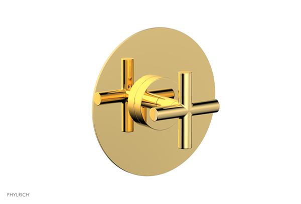 Phylrich - Transition Shower Plate and Handle Trim - Cross Handle
