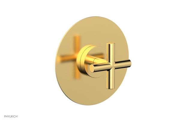 Phylrich - Transition Shower Plate and Handle Trim - Cross Handle