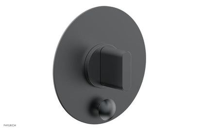 Phylrich - Rond Pressure Balance Shower Plate with Diverter and Handle Trim Set - Blade Handle