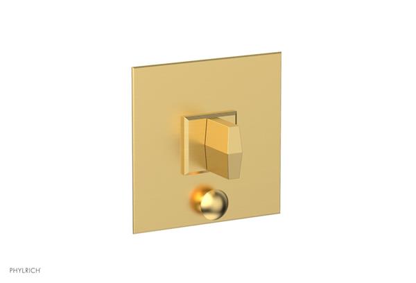 Phylrich - Diama  Shower Plate with Diverter and Handle Trim Set - Blade Handle