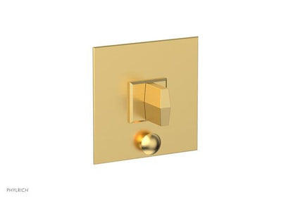 Phylrich - Diama  Shower Plate with Diverter and Handle Trim Set - Blade Handle