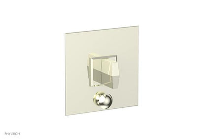 Phylrich - Diama  Shower Plate with Diverter and Handle Trim Set - Blade Handle