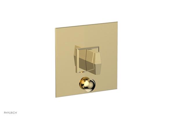 Phylrich - Diama  Shower Plate with Diverter and Handle Trim Set - Blade Handle