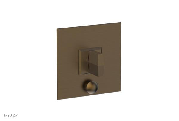 Phylrich - Diama  Shower Plate with Diverter and Handle Trim Set - Blade Handle