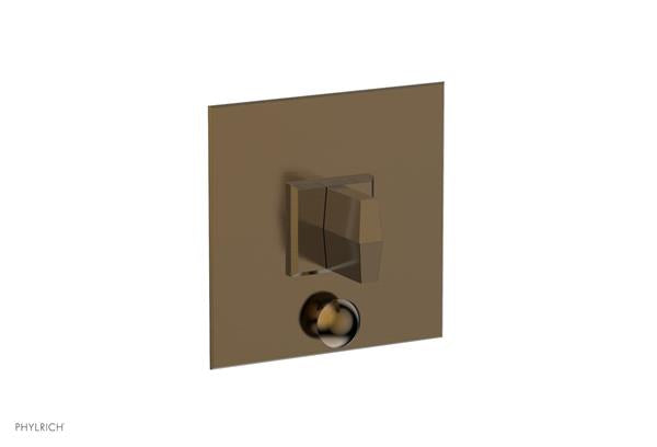 Phylrich - Diama  Shower Plate with Diverter and Handle Trim Set - Blade Handle