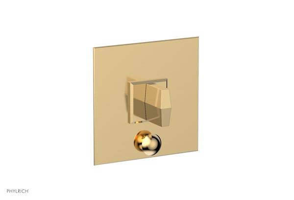 Phylrich - Diama  Shower Plate with Diverter and Handle Trim Set - Blade Handle