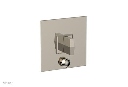 Phylrich - Diama  Shower Plate with Diverter and Handle Trim Set - Blade Handle