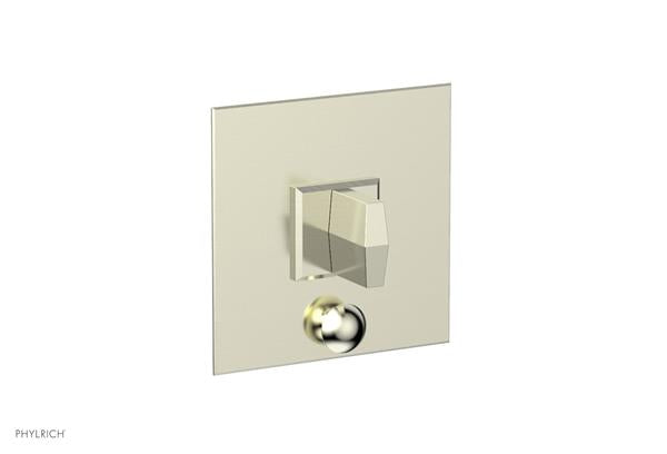 Phylrich - Diama  Shower Plate with Diverter and Handle Trim Set - Blade Handle