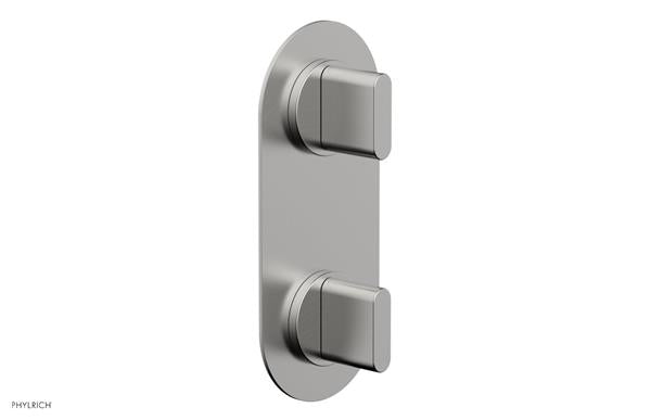 Phylrich - Rond Thermostatic Valve with Volume Control or Diverter - Blade Handles