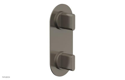 Phylrich - Rond Thermostatic Valve with Volume Control or Diverter - Blade Handles