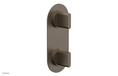 Phylrich - Rond Thermostatic Valve with Volume Control or Diverter - Blade Handles