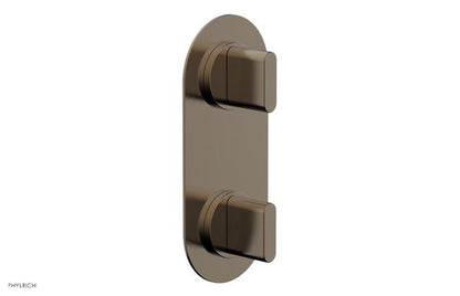 Phylrich - Rond Thermostatic Valve with Volume Control or Diverter - Blade Handles