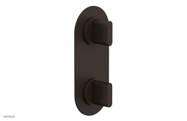 Phylrich - Rond Thermostatic Valve with Volume Control or Diverter - Blade Handles