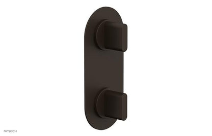 Phylrich - Rond Thermostatic Valve with Volume Control or Diverter - Blade Handles