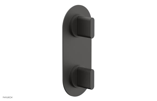 Phylrich - Rond Thermostatic Valve with Volume Control or Diverter - Blade Handles