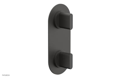 Phylrich - Rond Thermostatic Valve with Volume Control or Diverter - Blade Handles