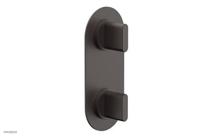 Phylrich - Rond Thermostatic Valve with Volume Control or Diverter - Blade Handles