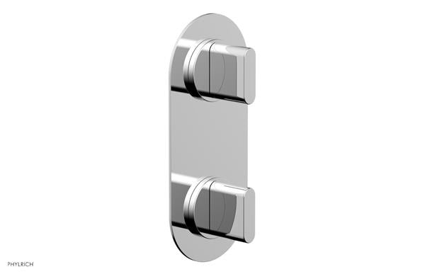 Phylrich - Rond Thermostatic Valve with Volume Control or Diverter - Blade Handles