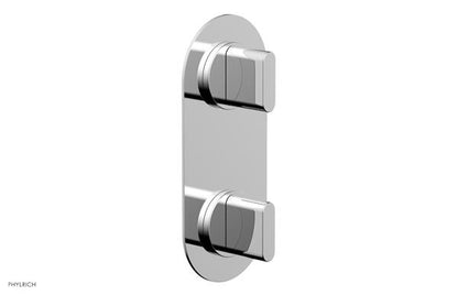 Phylrich - Rond Thermostatic Valve with Volume Control or Diverter - Blade Handles