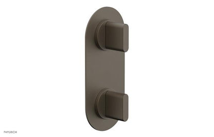 Phylrich - Rond Thermostatic Valve with Volume Control or Diverter - Blade Handles