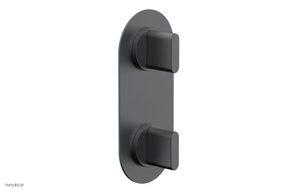Phylrich - Rond Thermostatic Valve with Volume Control or Diverter - Blade Handles