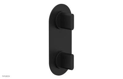 Phylrich - Rond Thermostatic Valve with Volume Control or Diverter - Blade Handles