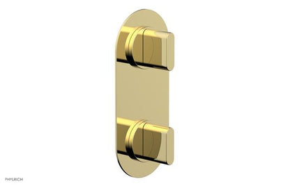 Phylrich - Rond Thermostatic Valve with Volume Control or Diverter - Blade Handles