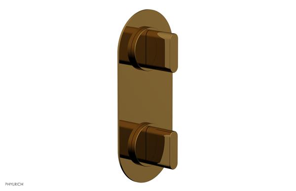 Phylrich - Rond Thermostatic Valve with Volume Control or Diverter - Blade Handles
