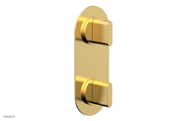 Phylrich - Rond Thermostatic Valve with Volume Control or Diverter - Blade Handles