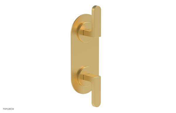 Phylrich - Rond Thermostatic Valve with Volume Control or Diverter - Lever Handles