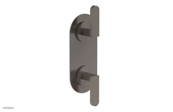 Phylrich - Rond Thermostatic Valve with Volume Control or Diverter - Lever Handles