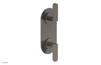Phylrich - Rond Thermostatic Valve with Volume Control or Diverter - Lever Handles