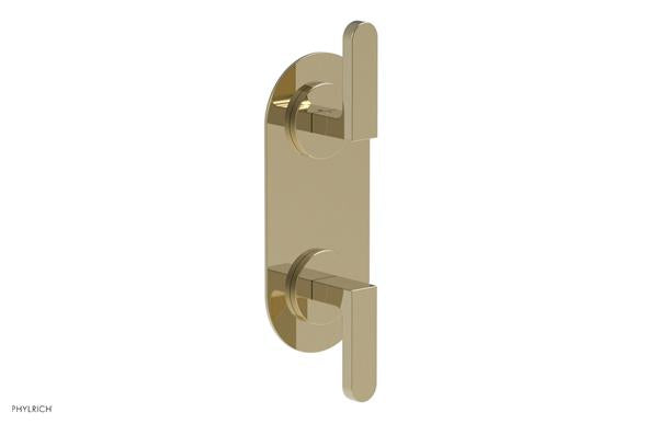 Phylrich - Rond Thermostatic Valve with Volume Control or Diverter - Lever Handles