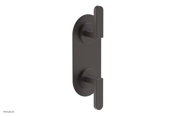 Phylrich - Rond Thermostatic Valve with Volume Control or Diverter - Lever Handles