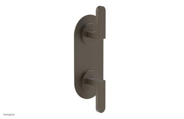 Phylrich - Rond Thermostatic Valve with Volume Control or Diverter - Lever Handles