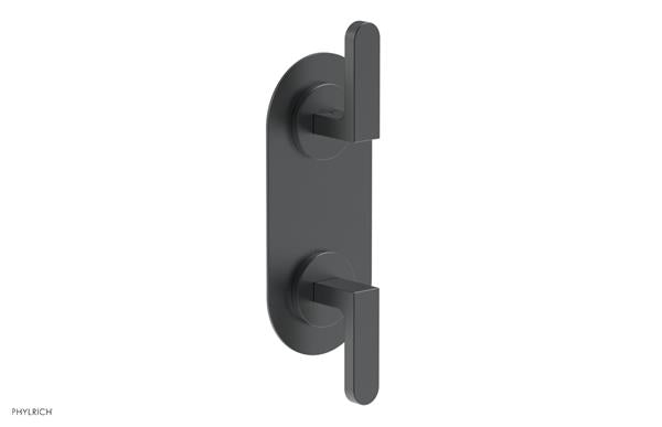 Phylrich - Rond Thermostatic Valve with Volume Control or Diverter - Lever Handles