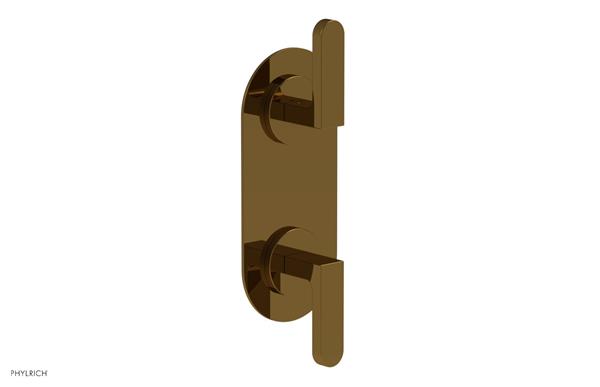 Phylrich - Rond Thermostatic Valve with Volume Control or Diverter - Lever Handles
